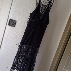 Free People Long Floral Maxi Dress Victorian Formal Elegant Dress Gown 12 L